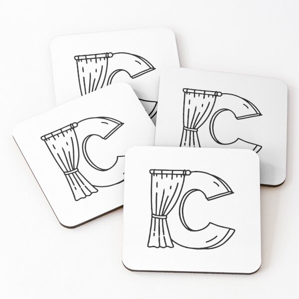 Item preview, Illustration of a Curtain Beside Letter C designed and sold by rasagamastore.