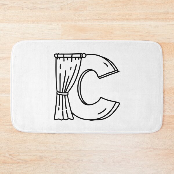Item preview, Illustration of a Curtain Beside Letter C designed and sold by rasagamastore.