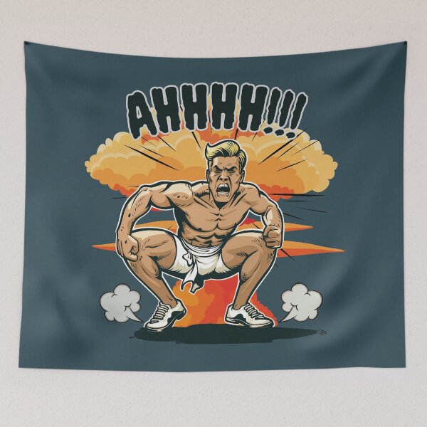 Item preview, RAGE! ANGERY MAN FUMING MAD CRAZY SCREAMING designed and sold by NikoDeeko.