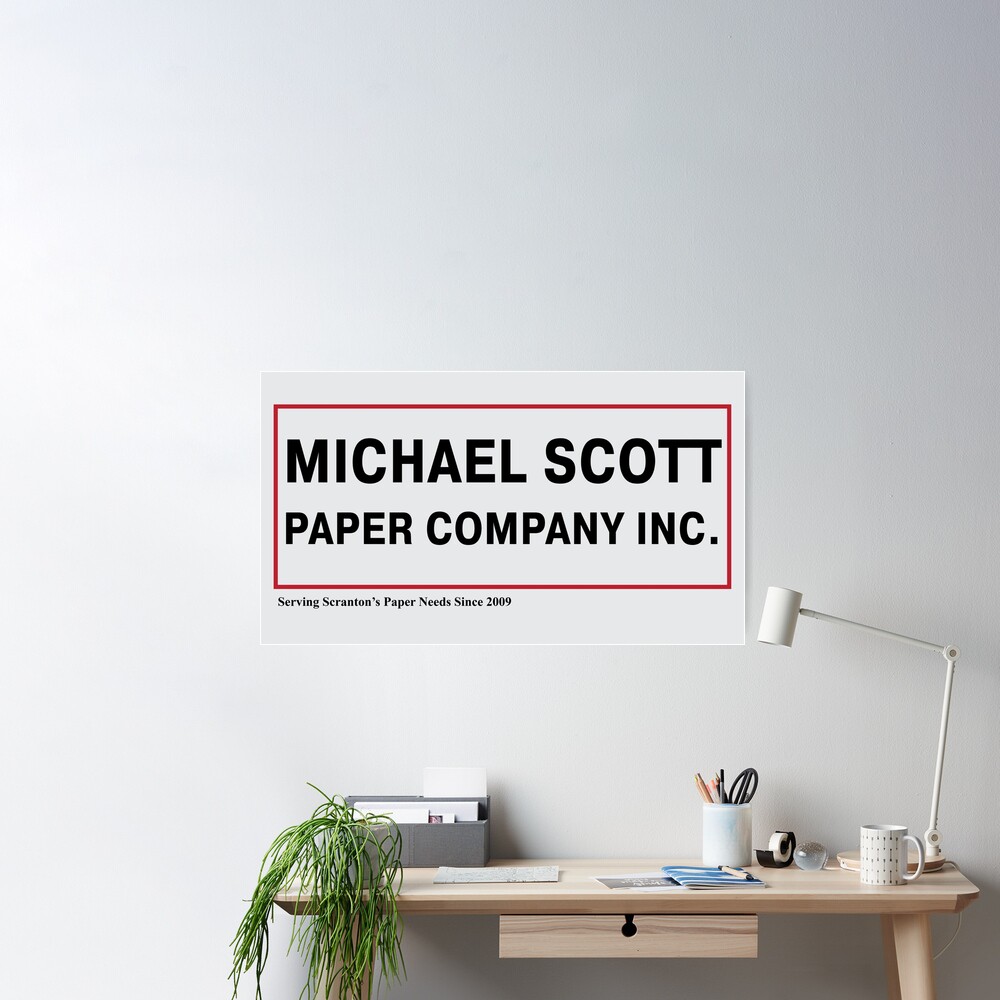 Dunder Mifflin Slogan Art Board Print by Chloé Fortin Côté