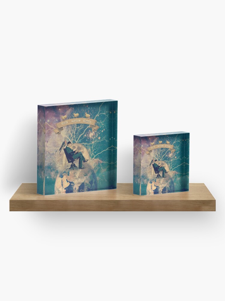 Alternate view of Goodnight, Tesla Acrylic Block