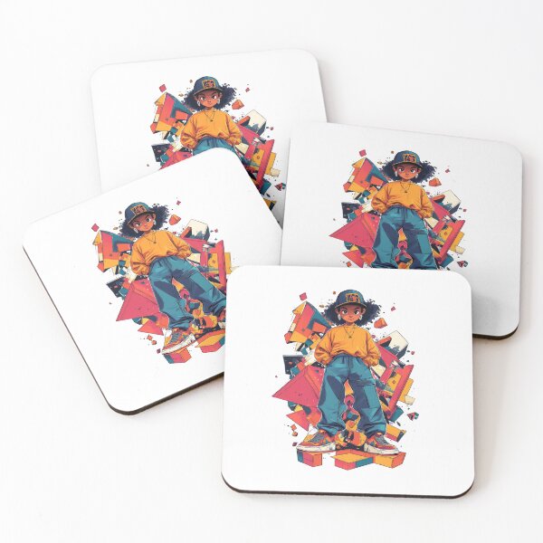 Item preview, 90s Cartoon Girl in Streetwear with Bold Style designed and sold by Jasava Shop.