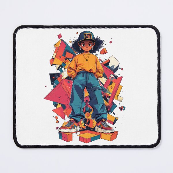 Item preview, 90s Cartoon Girl in Streetwear with Bold Style designed and sold by Jasava Shop.