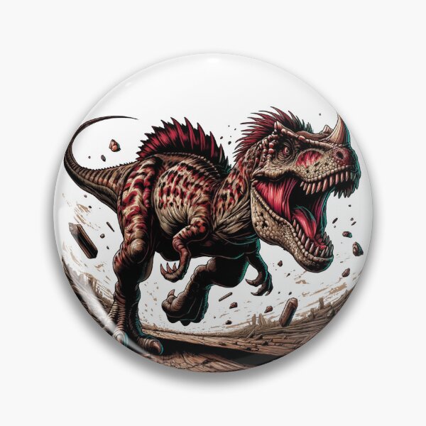 Item preview, Carnotaurus, furious retro dinosaur. designed and sold by JonelleTshirts.