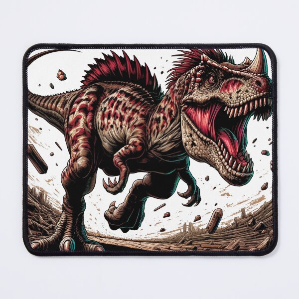 Item preview, Carnotaurus, furious retro dinosaur. designed and sold by JonelleTshirts.