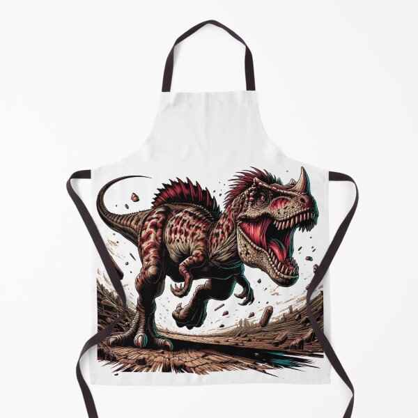 Item preview, Carnotaurus, furious retro dinosaur. designed and sold by JonelleTshirts.