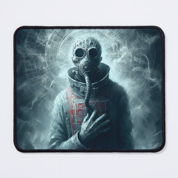 Item preview, Post-Apocalyptic Gas Mask Figure – Dystopian Survivor Art designed and sold by RebeccaRe.