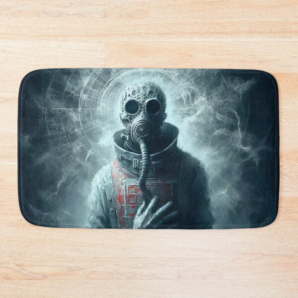 Item preview, Post-Apocalyptic Gas Mask Figure – Dystopian Survivor Art designed and sold by RebeccaRe.