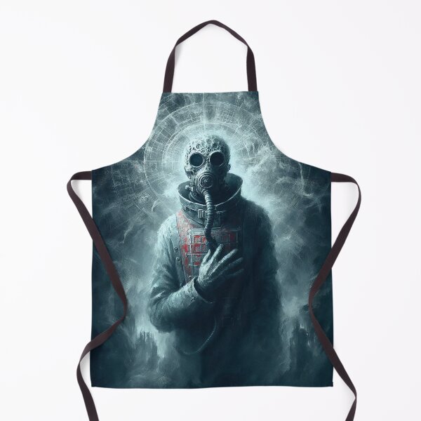 Item preview, Post-Apocalyptic Gas Mask Figure – Dystopian Survivor Art designed and sold by RebeccaRe.