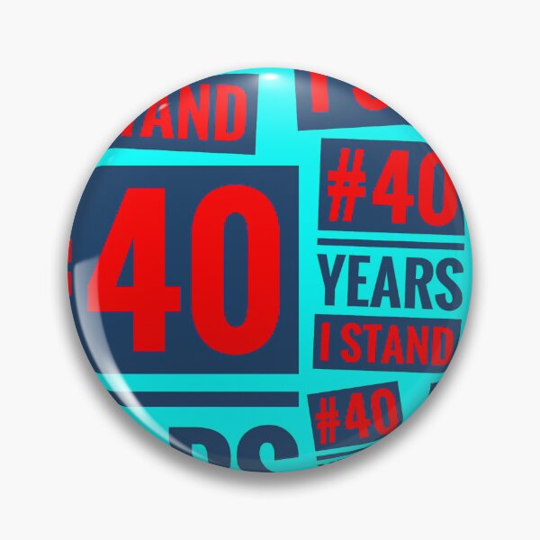 Item preview, #40YEARSISTAND - 40 YEARS I STAND (Turquoise, Red, Navy) designed and sold by kinkatstyle.