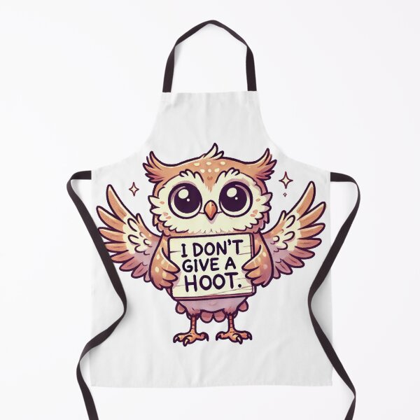 Item preview, I Don’t Give a Hoot - Cute Owl Cartoon designed and sold by AvianAdventures.