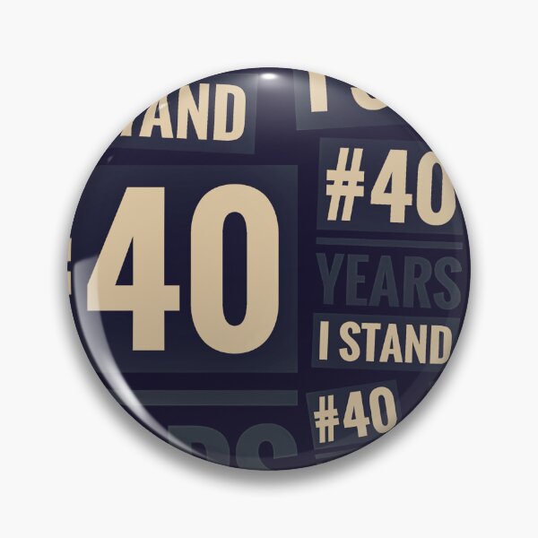 Item preview, #40YEARSISTAND - 40 YEARS I STAND (Navy &Tan) designed and sold by kinkatstyle.