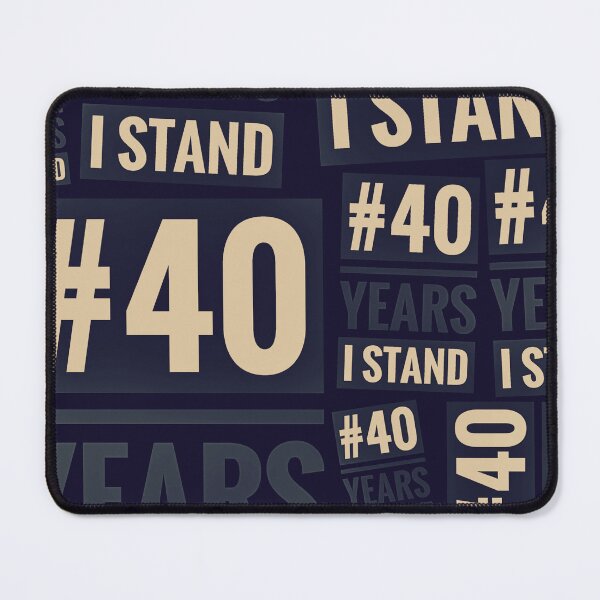 Item preview, #40YEARSISTAND - 40 YEARS I STAND (Navy &Tan) designed and sold by kinkatstyle.