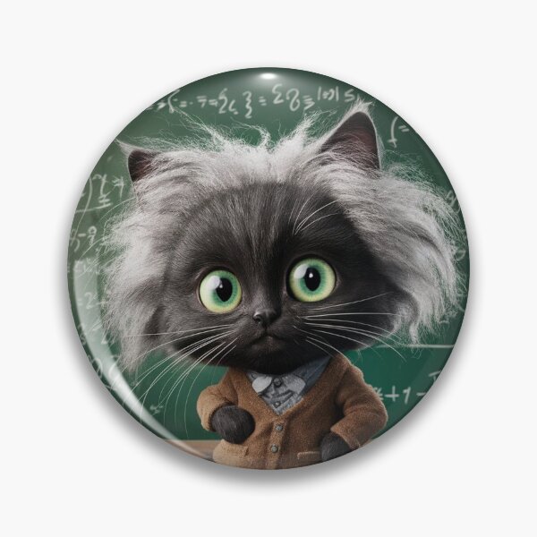 Item preview, Einstein the Cat - math problem designed and sold by lavka-xd.