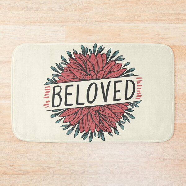 Item preview, "Beloved Floral Art" Hand-Drawn Flower and Lettering Design designed and sold by serein32.