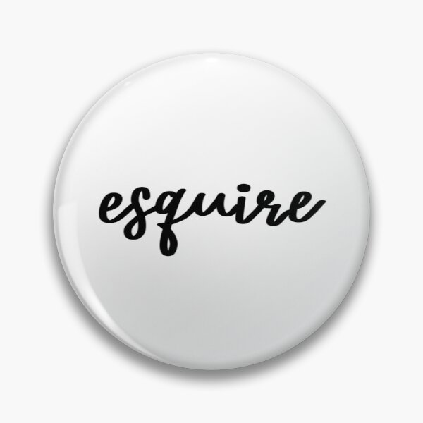 Item preview, Esquire Cursive Sticker Logo designed and sold by Ldebranski.