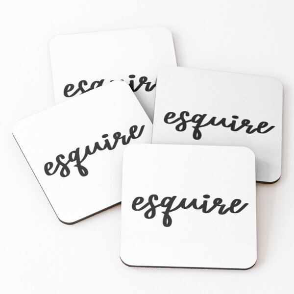 Item preview, Esquire Cursive Sticker Logo designed and sold by Ldebranski.