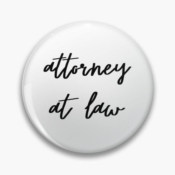 Item preview, Attorney at Law Cursive Sticker Logo designed and sold by Ldebranski.