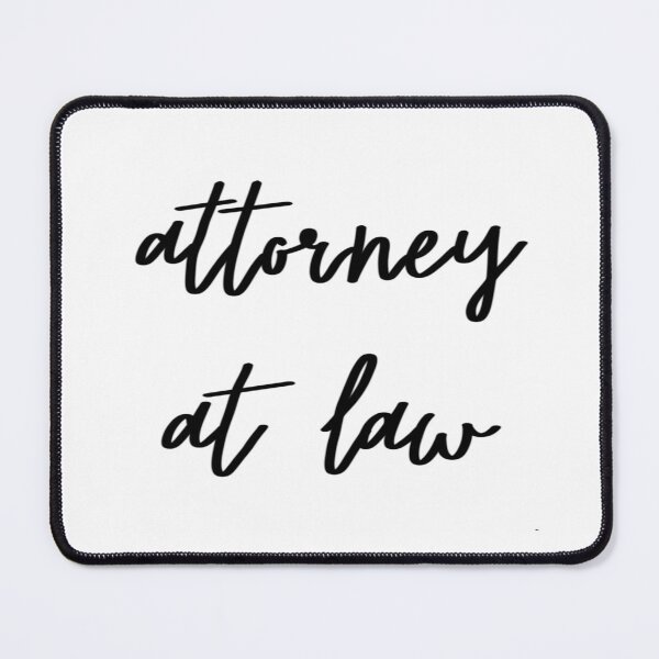 Item preview, Attorney at Law Cursive Sticker Logo designed and sold by Ldebranski.