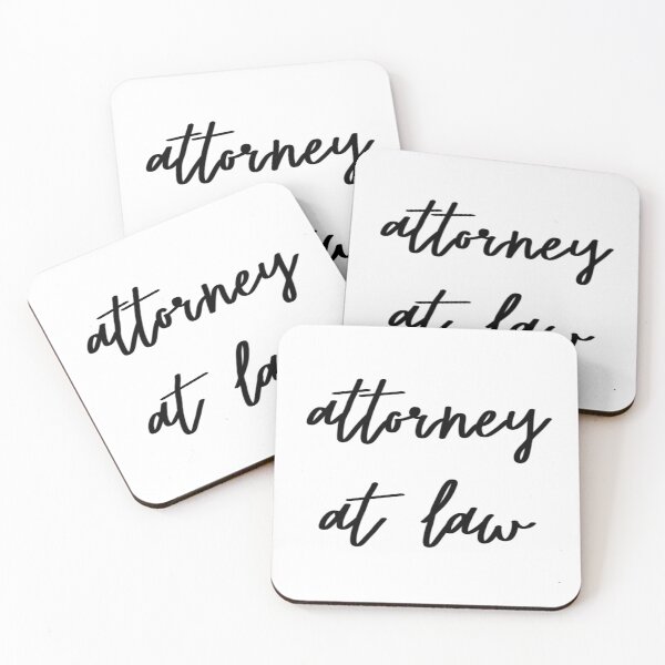 Item preview, Attorney at Law Cursive Sticker Logo designed and sold by Ldebranski.
