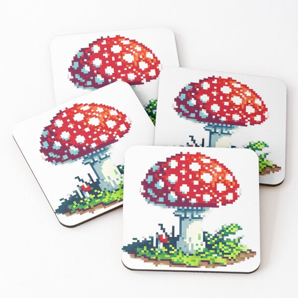 Item preview, pixel art toadstool designed and sold by humroid.