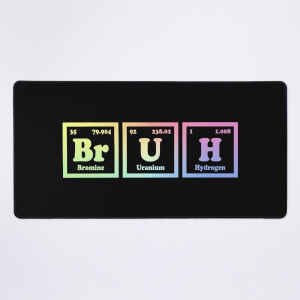 Item preview, Bruh - Funny Science Periodic Table Elements designed and sold by ScienceCorner.