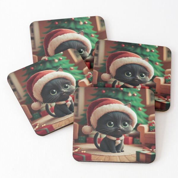Item preview, Santa cat - Have You Been Good This Year? designed and sold by lavka-xd.