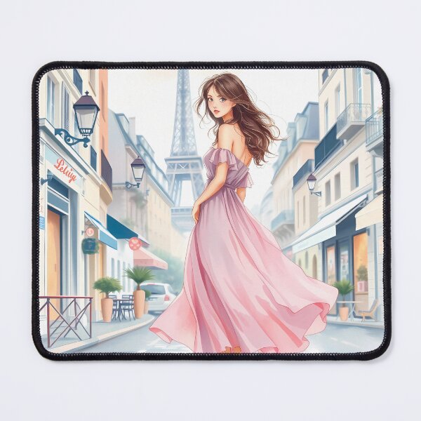 Item preview, Paris: Parisian Romance - Elegant Woman in Pastel designed and sold by daila70.