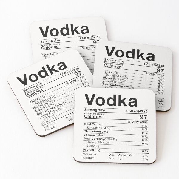 Item preview, Funny Vodka Nutrition Facts.  Hilarious Design For the Ultimate Party Vibes. If Vodka is your alcohol of choice, this is for you T Shirt designed and sold by Millie8282.