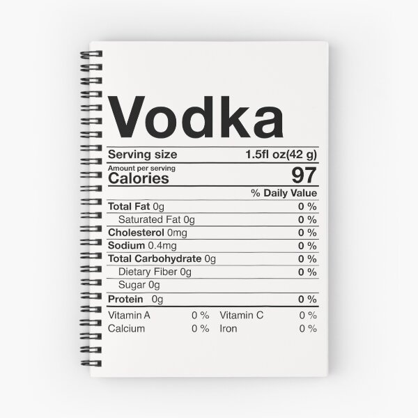 Item preview, Funny Vodka Nutrition Facts.  Hilarious Design For the Ultimate Party Vibes. If Vodka is your alcohol of choice, this is for you T Shirt designed and sold by Millie8282.