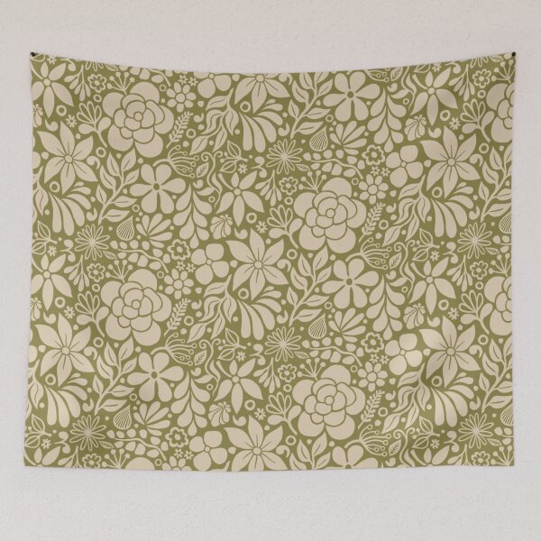 Item preview, Bold Wild Flowers & Leaves Garden 1-L designed and sold by MizFlaire.