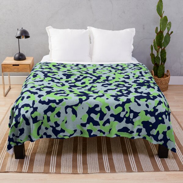 Item preview, Light Green Camouflage in Navy Pale Blue designed and sold by ModdiesColors.