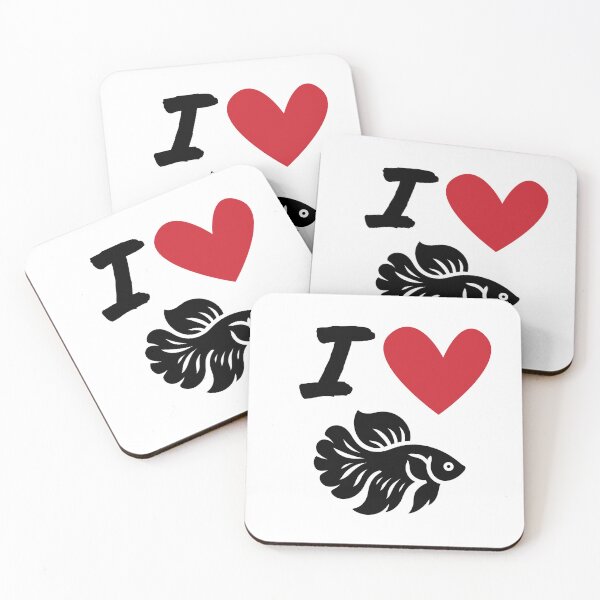 Item preview, I Love Bettas designed and sold by Kindred & Thistle.