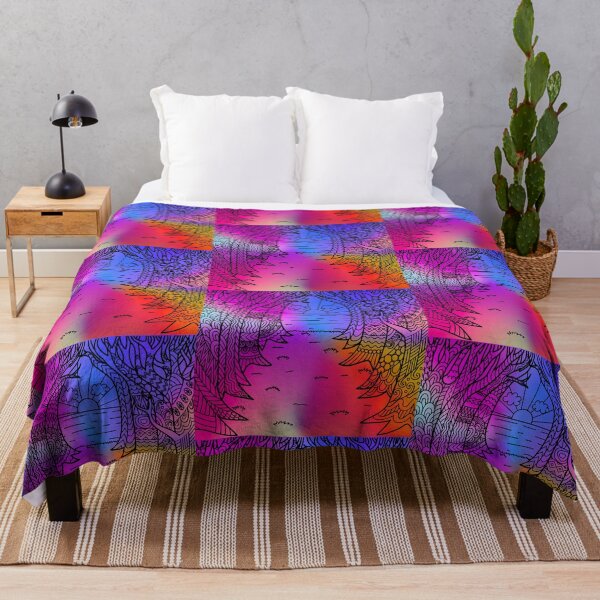 Item preview, Psychedelic Forest Sunset Mandala - Vibrant Rainbow Art designed and sold by Fredster1966.