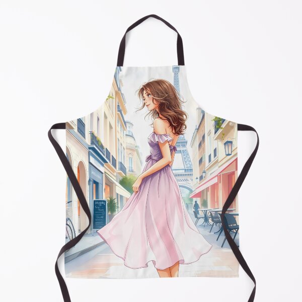 Item preview, Paris: Chic Parisian Dream - Elegant Woman Acrylic Print designed and sold by daila70.