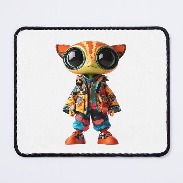Item preview, Retro Cat-Alien Character in 90s Cartoon Style designed and sold by Jasava Shop.