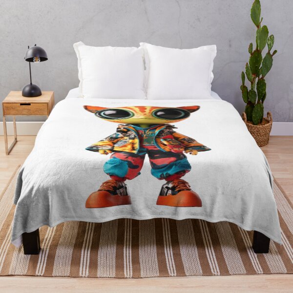 Item preview, Retro Cat-Alien Character in 90s Cartoon Style designed and sold by Jasava Shop.