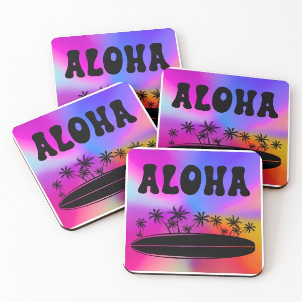 Item preview, Vibrant Aloha Surfboard Art – Psychedelic Hawaiian Design designed and sold by Fredster1966.