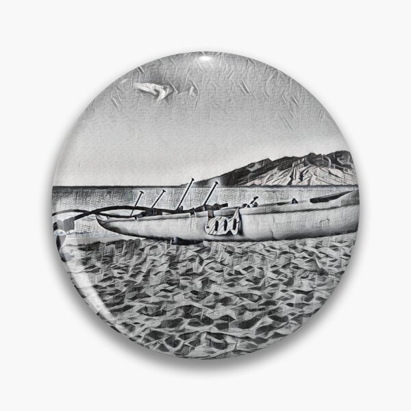 Item preview, Maui Outrigger (Black&White) designed and sold by Scurvy Dawg Design.