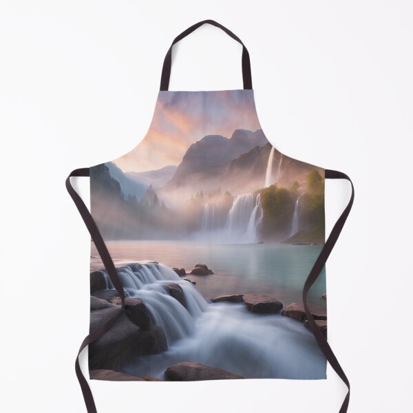 Item preview, Mystic waterfalls at dawn.  designed and sold by NicMacTees.
