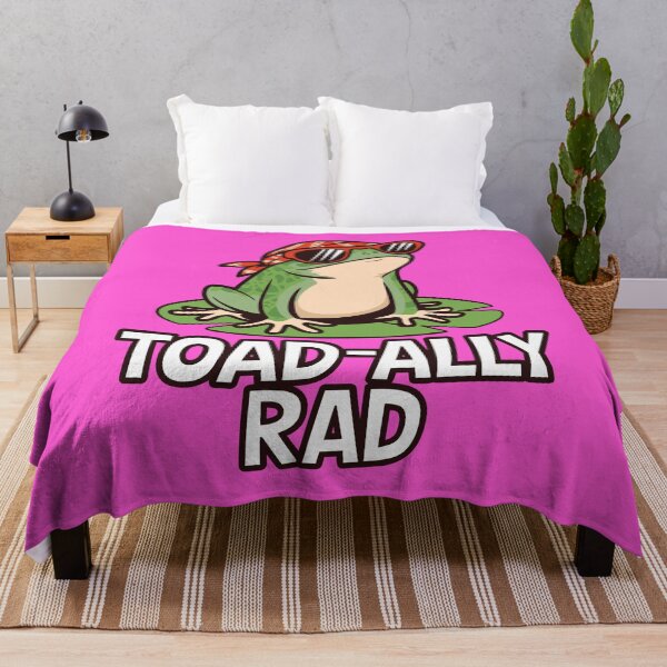 Item preview, "Toad-Ally Rad" Cool Frog with Sunglasses Cartoon Design designed and sold by serein32.