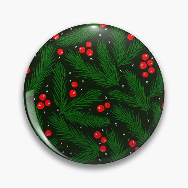 Item preview, Winter Pine Branches With Red Berries Colorful Pattern designed and sold by DEC02.