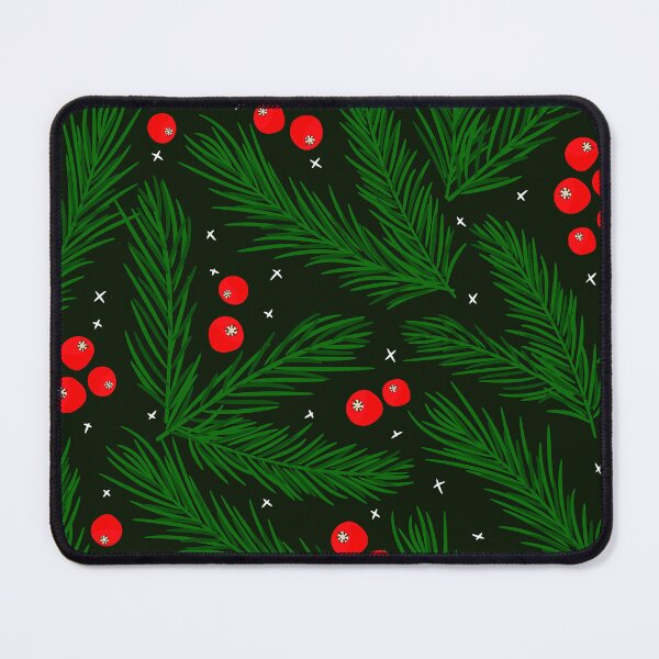 Item preview, Winter Pine Branches With Red Berries Colorful Pattern designed and sold by DEC02.