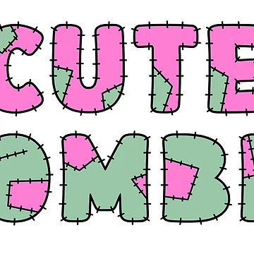 Artwork thumbnail, Cute Zombie (Text Only) by SparklefilthStudios