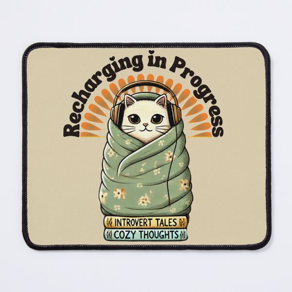Item preview, Cozy Cat - Introvert Energy Art for the Perfect Chill designed and sold by M22--.