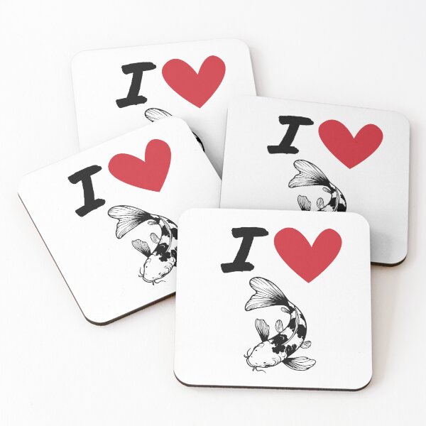 Item preview, I Love Koi designed and sold by Kindred & Thistle.