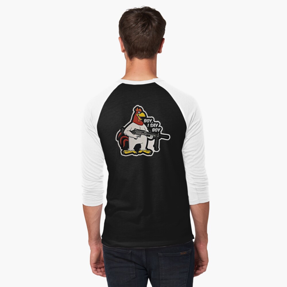 Vista previa del artículo con la obra «Camiseta ¾ estilo béisbol», diseñado y vendido por RENAGADE4LYF.