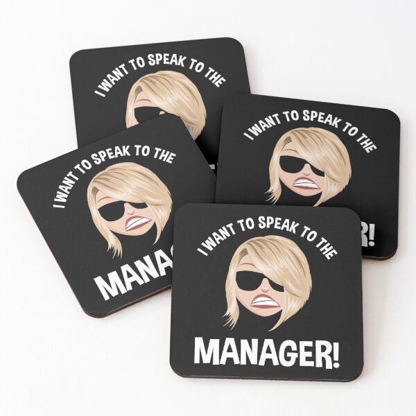 Item preview, I Want To Speak To The Manager! Karen Meme designed and sold by Cat Lady Designs.