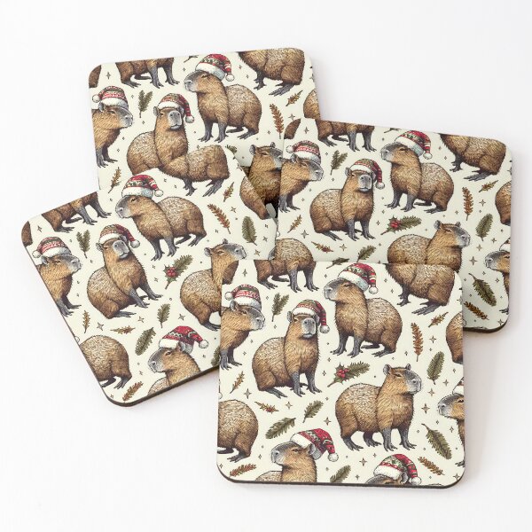 Item preview, Festive Christmas Caypbara Wallpaper designed and sold by Travelcases.