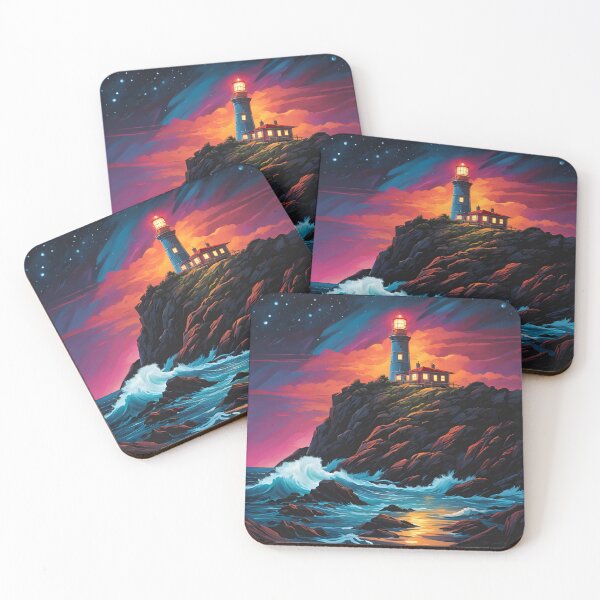 Item preview, Lighthouse at sundown.  designed and sold by NicMacTees.